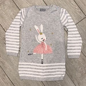 Primark 18-24 Mth Bunny Ballerina Sweater Dress